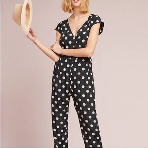 Adorable polka dotted jumpsuit from Anthropologie
